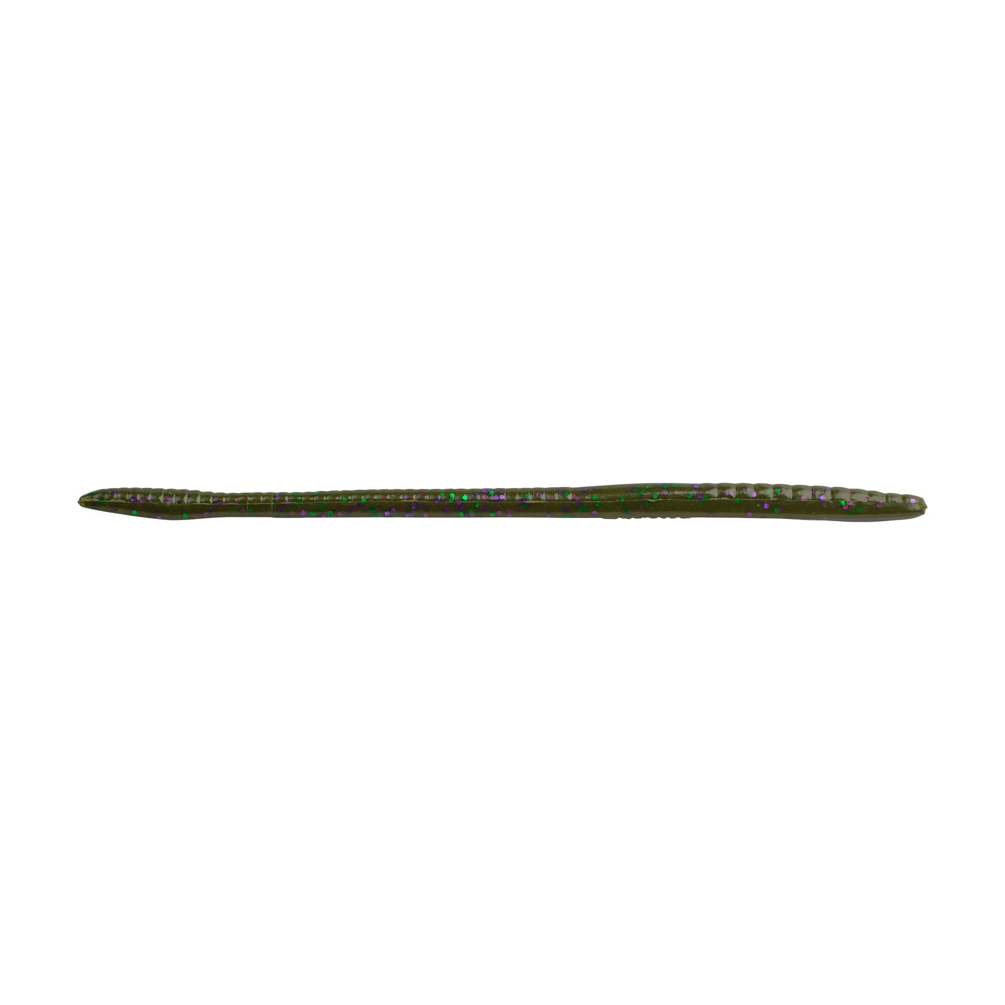 Berkley PowerBait® Bottom Hopper, 6.25 in, Worms, Green Pumpkin Candy (12 Count)