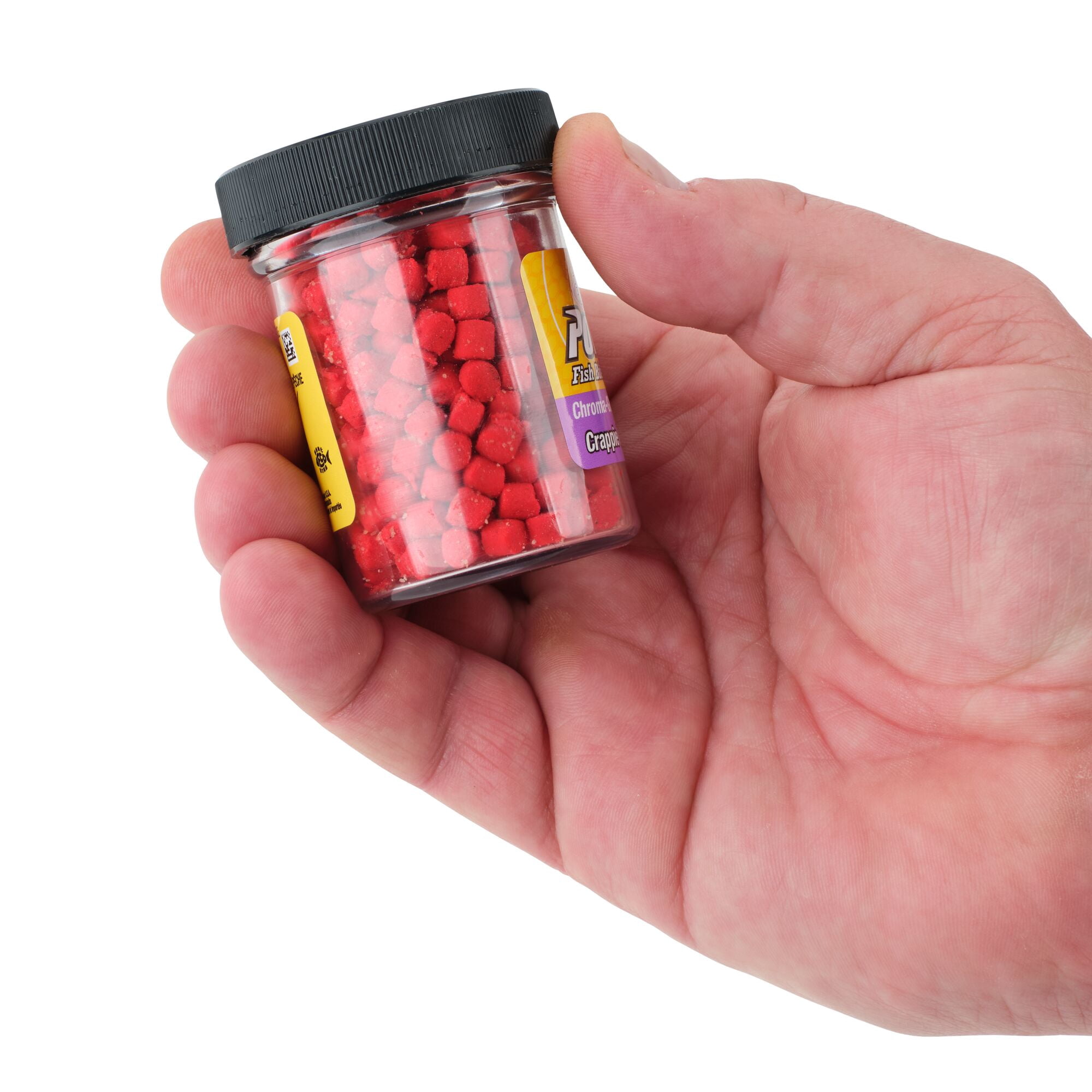 Berkley PowerBait® Chroma-Glow Crappie Nibbles, Nibbles, Glow Red (1-count)