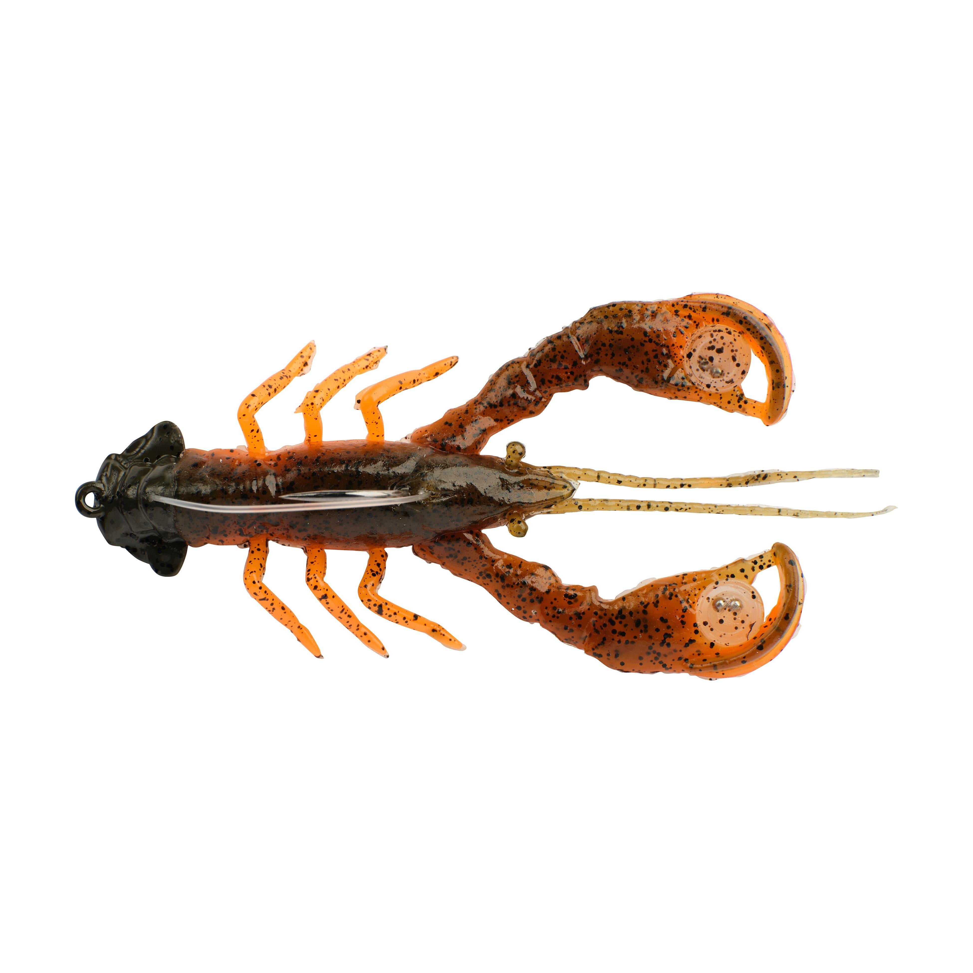 Berkley PowerBait® Clatter Craw, 3.5 in, Green Pumpkin Orange
