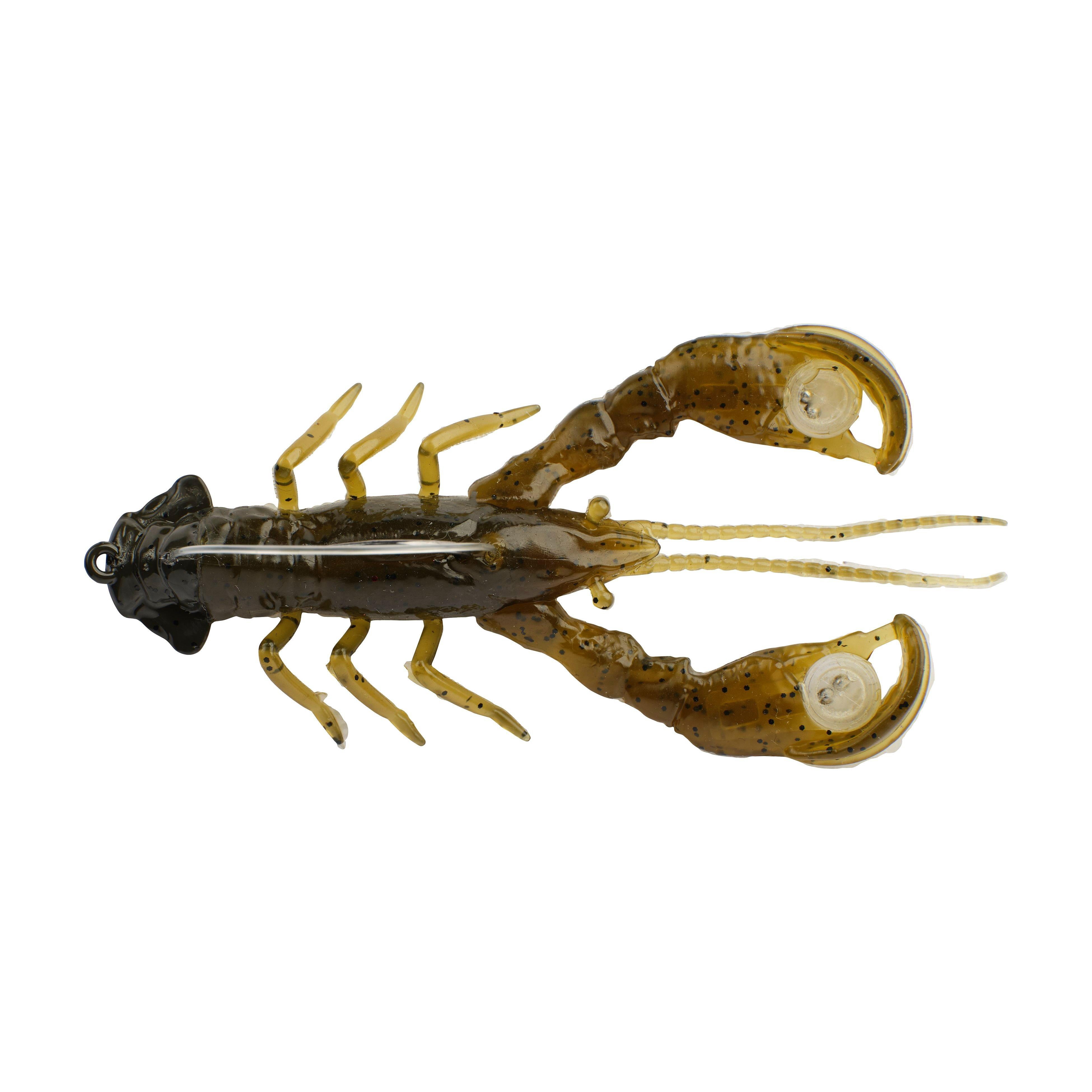 Berkley PowerBait® Clatter Craw, 3.5 in, Green Pumpkin