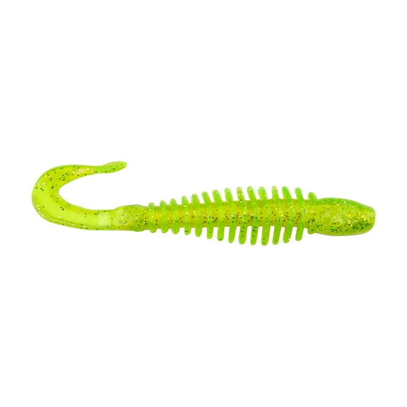 Berkley PowerBait Curly Bones, 3 in, Citrus Blast, Swimbait Soft Bait