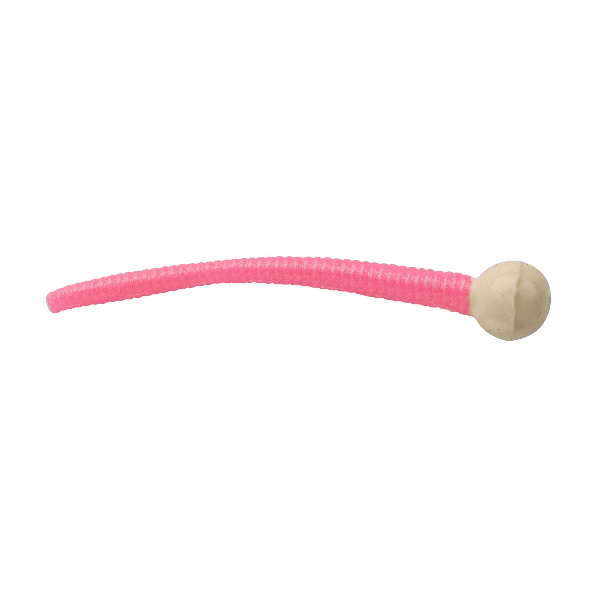 Berkley PowerBait® Floating Mice Tails, 2 in, Worms, White/Bubblegum (15 Count)