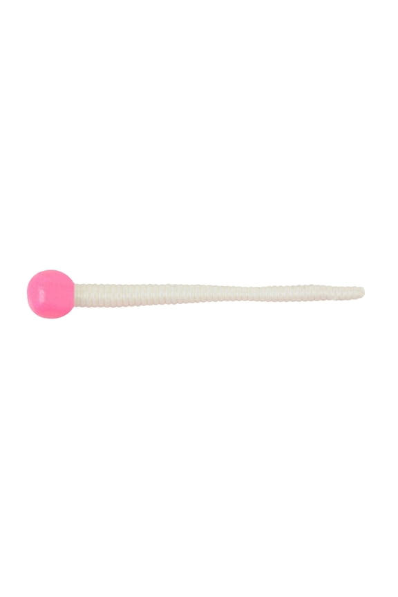PowerBait Floating Mice Tails Fishing Bait, Bubblegum/White, 3in | 8cm