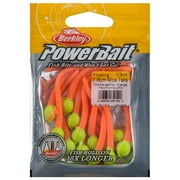 Berkley PowerBait Floating Mice Tails Fishing Bait, Chartreuse/Fluorescent Orange, 3in | 8cm