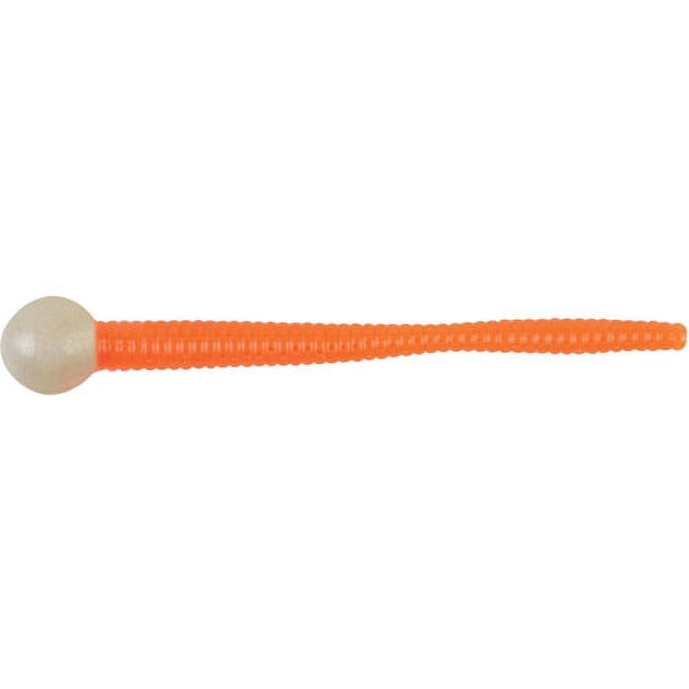 Berkley PowerBait Floating Mice Tails Fishing Bait, Pearl White/Fluorescent  Orange, 3in | 8cm
