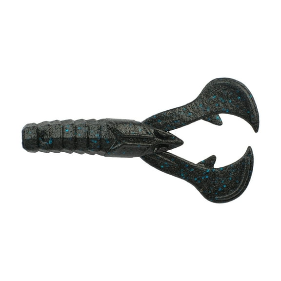 Berkley PowerBait® MaxScent Crud Craw, 4 in, Black Blue Fleck