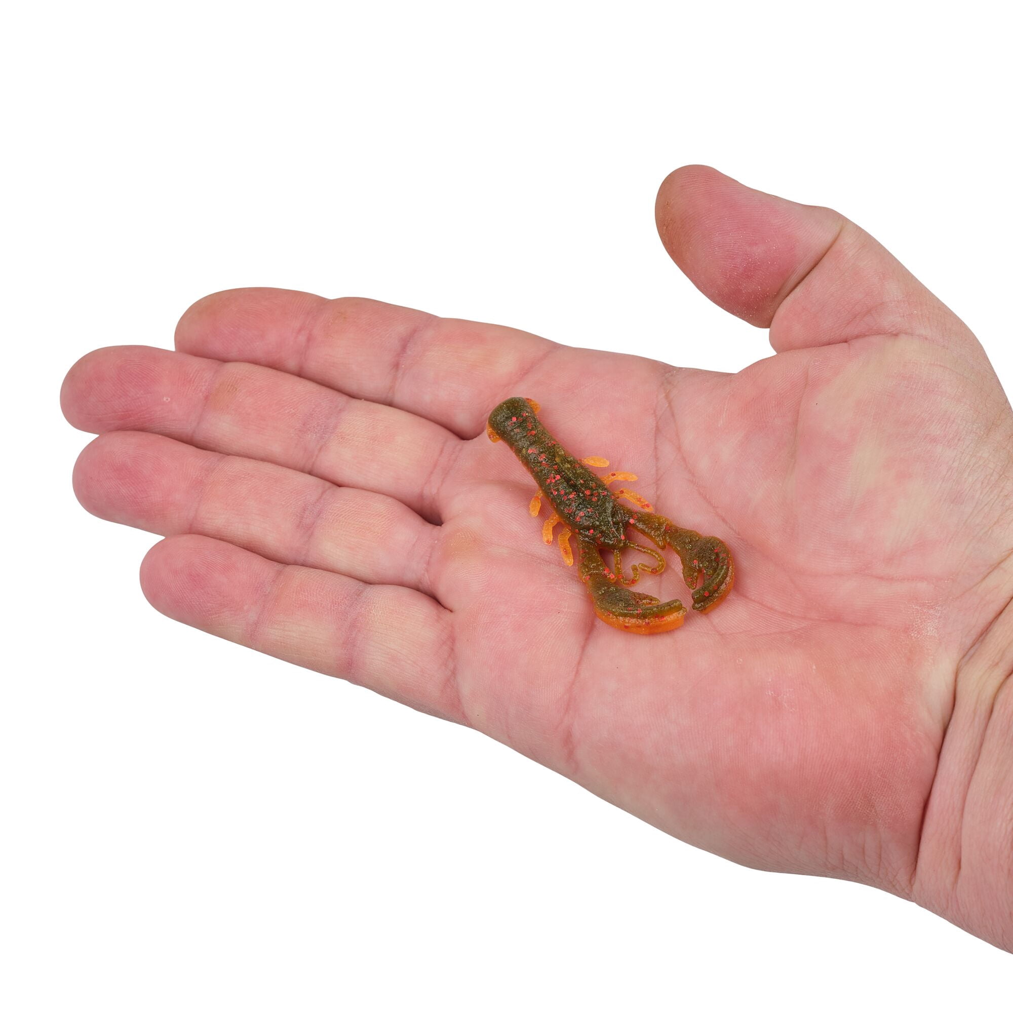 Berkley PowerBait® MaxScent Lil' Super Trooper, 2.5 in, Craws, Watermelon Copper/Orange w/Red (8 Count)