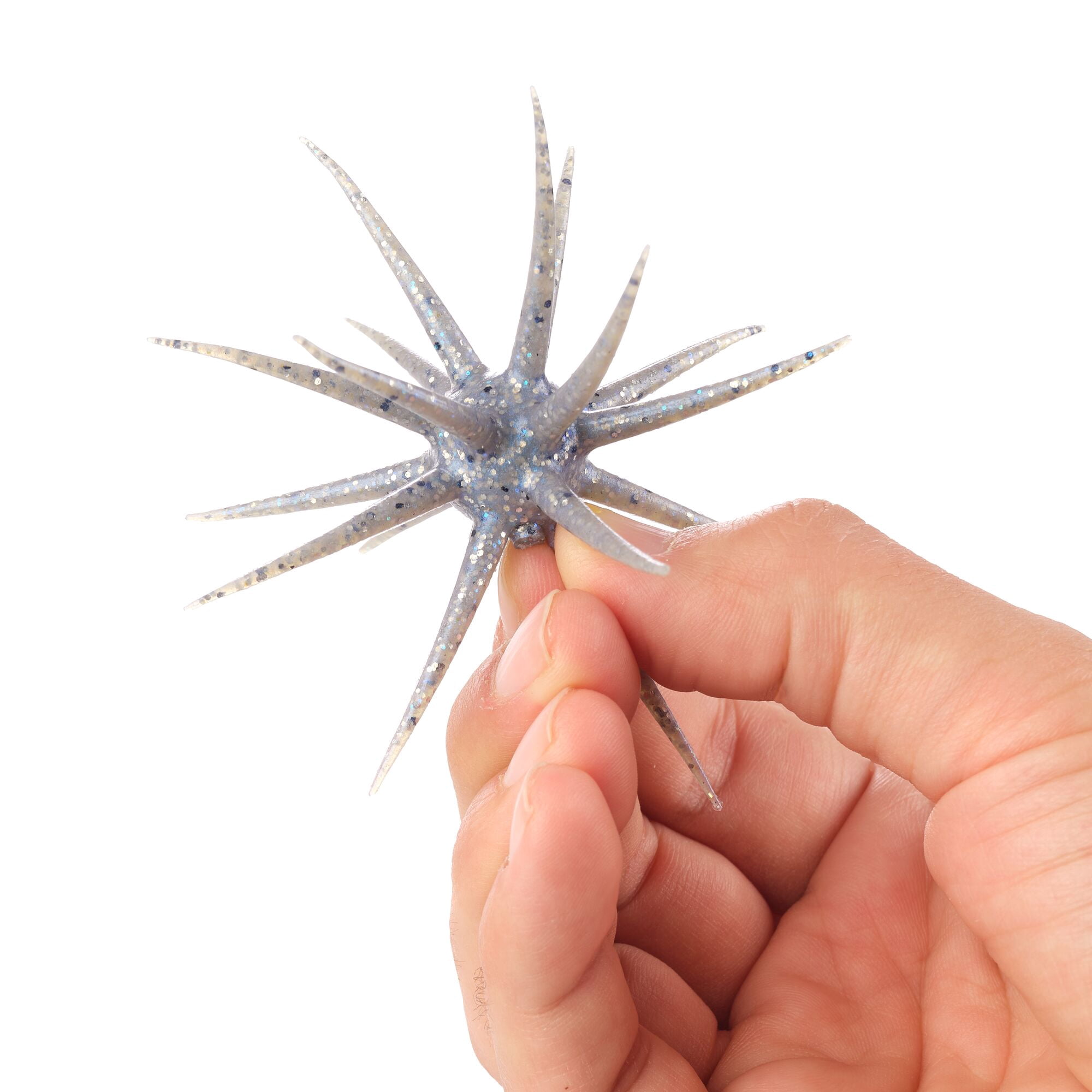 Berkley PowerBait® MaxScent 'Moeba, 3.5 in, Creatures, Blue Pearl Black Hologram (1-count)