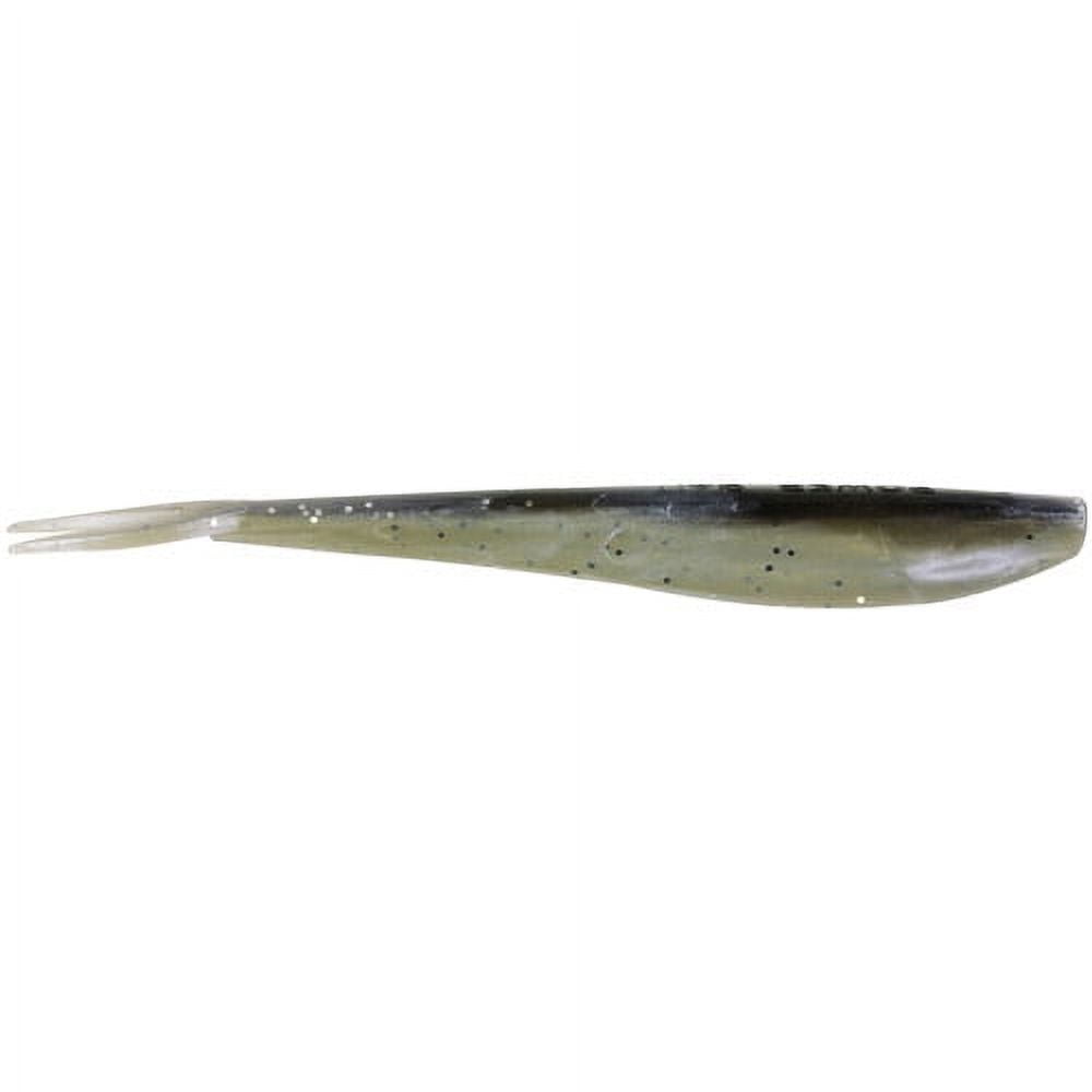 Berkley PowerBait Minnow Fishing Soft Bait, Black Shad