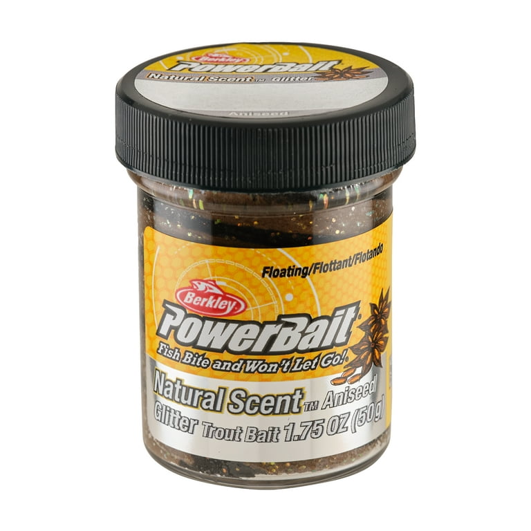 Berkley PowerBait Natural Scent Glitter Floating Trout Bait Dough