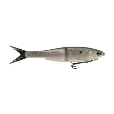 Berkley PowerBait® Nessie Fishing Bait, Hickory Shad, 7 in, Soft Swimbait