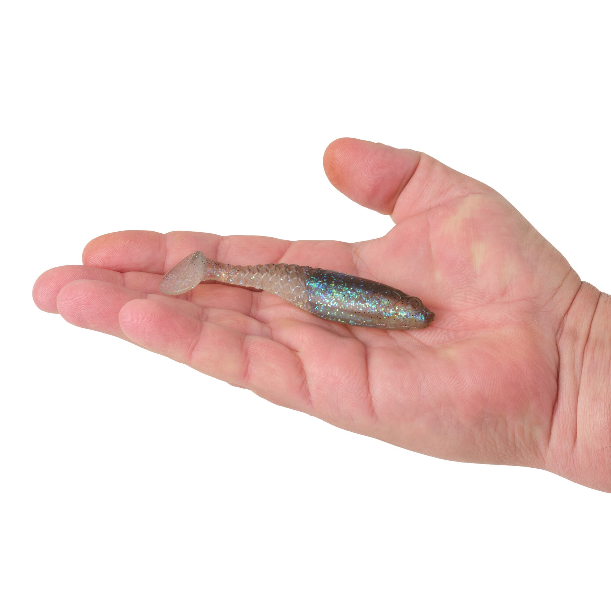 Berkley PowerBait® Paddlin' PowerStinger, 4.25 in, Swimbaits - Paddle Tail, Electric Shad (5 Count)