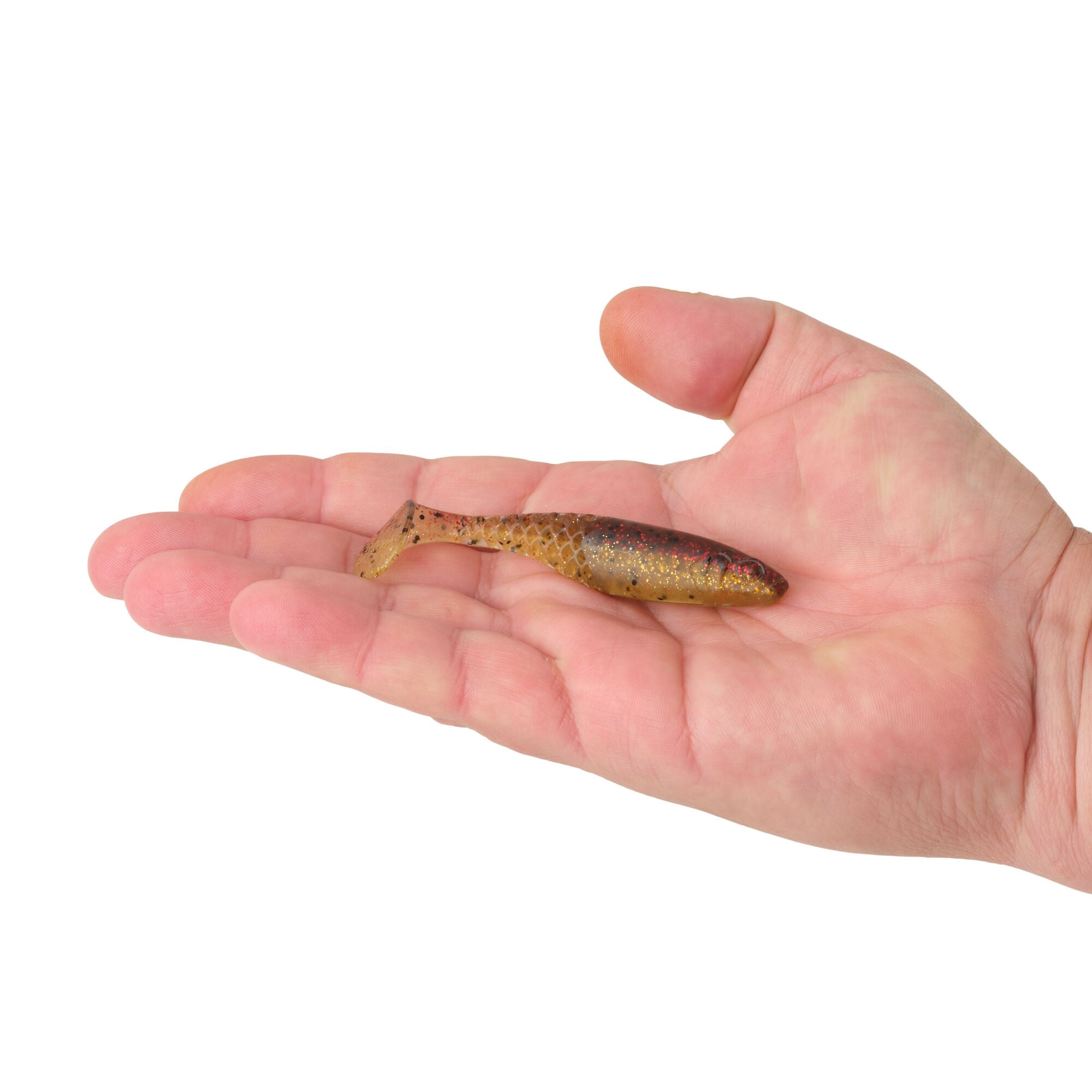 Berkley PowerBait® Paddlin' PowerStinger, 3.5 in, Swimbaits - Paddle Tail, Swamp Gas (7 Count)