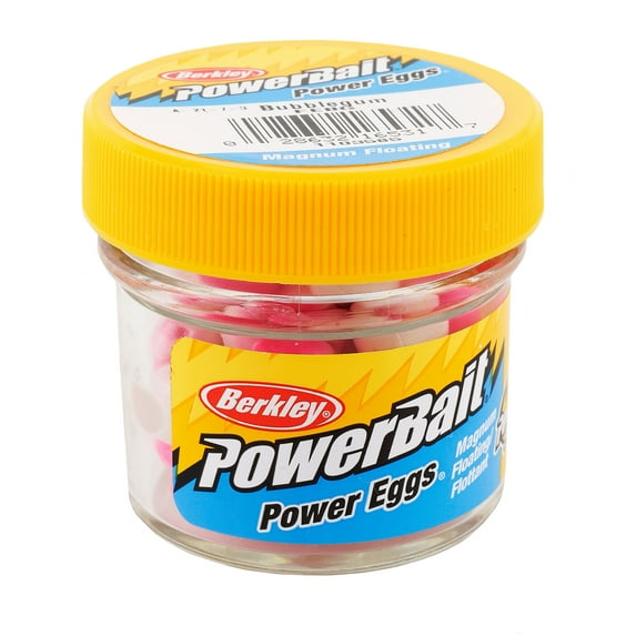 PowerBait Power Eggs Floating Magnum Soft Bait Original Scent/Flavor, Bubble Gum 1103585