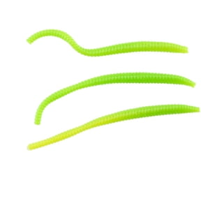 Berkley PowerBait Power Floating Trout Worm Fishing Bait, Green Chartreuse, 3in | 8cm