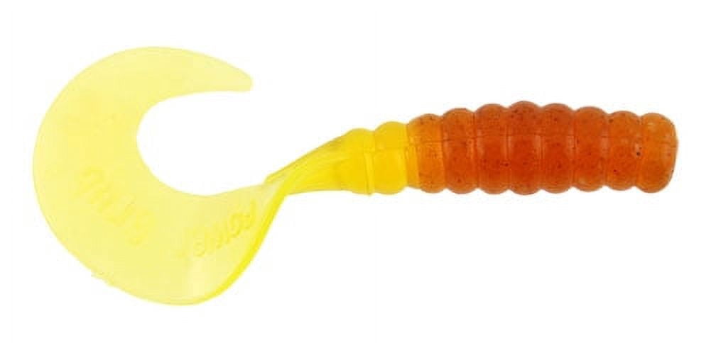 Berkley PowerBait Power Grubs Fishing Bait, Natural Chartreuse