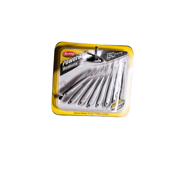 Berkley PowerBait Power Minnow Fishing Bait, Black Shad, 3in | 8cm