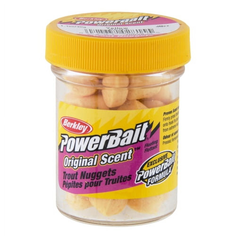 Berkley PowerBait Power Nuggets Fishing Dough Bait Yellow 1.10 oz