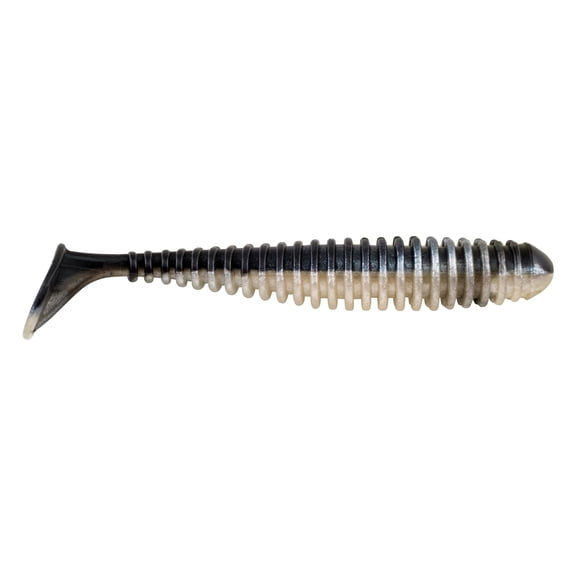 Berkley PowerBait Power Swimmer, 3.3 in, Fishing Swimbaits, Black Shad
