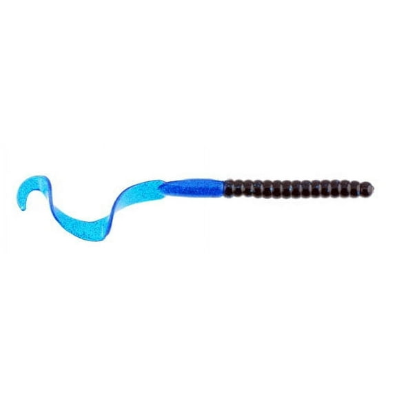 Berkley PowerBait® Power Worm Fishing Bait, Black/Blue, 7in