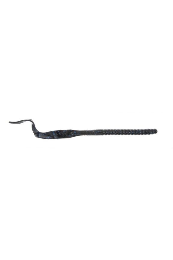 PowerBait® Power Worm Fishing Bait, Black Blue Fleck, 7in