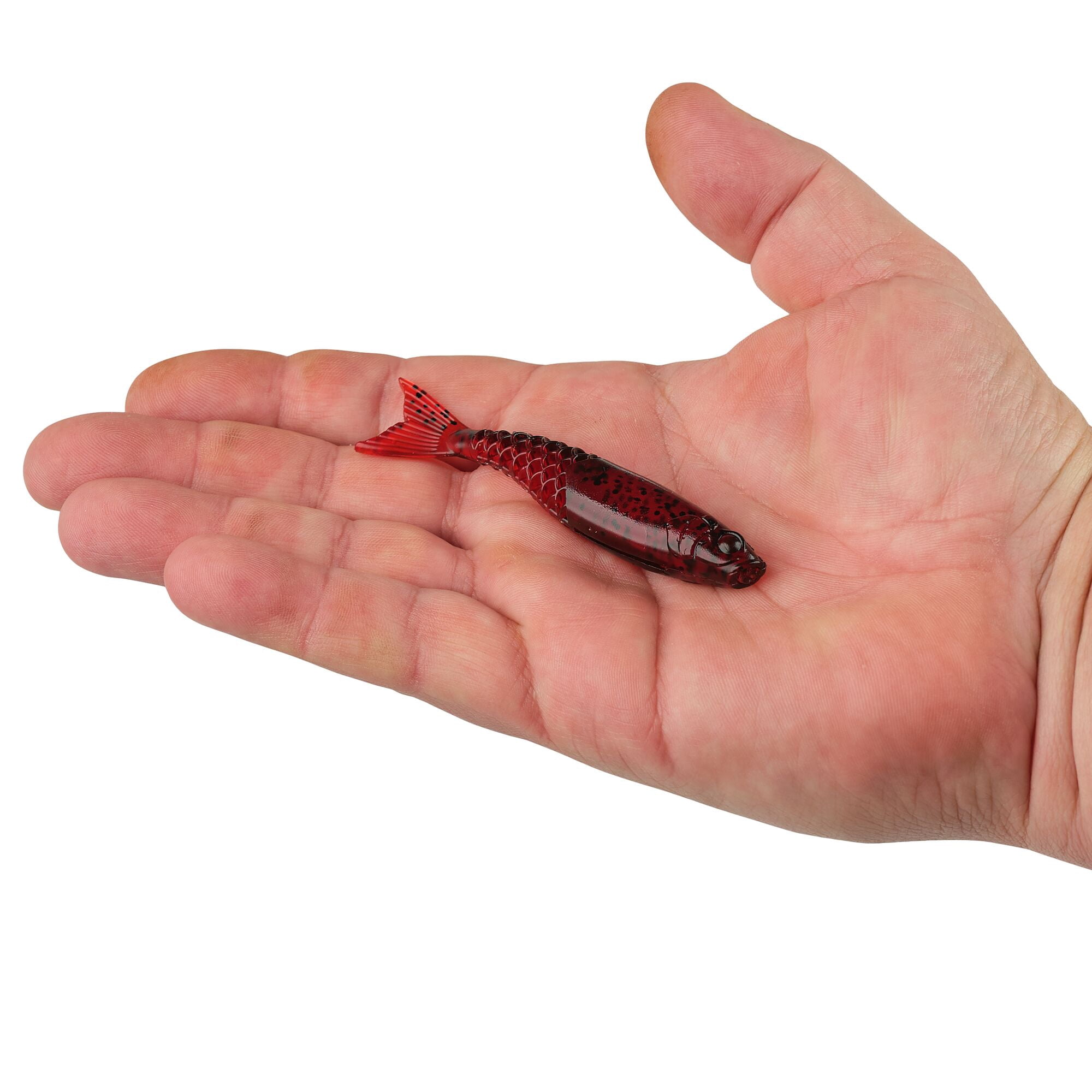 Berkley PowerBait® PowerStinger, 3.5 in, Minnows, Ghost Red Craw (7 Count)