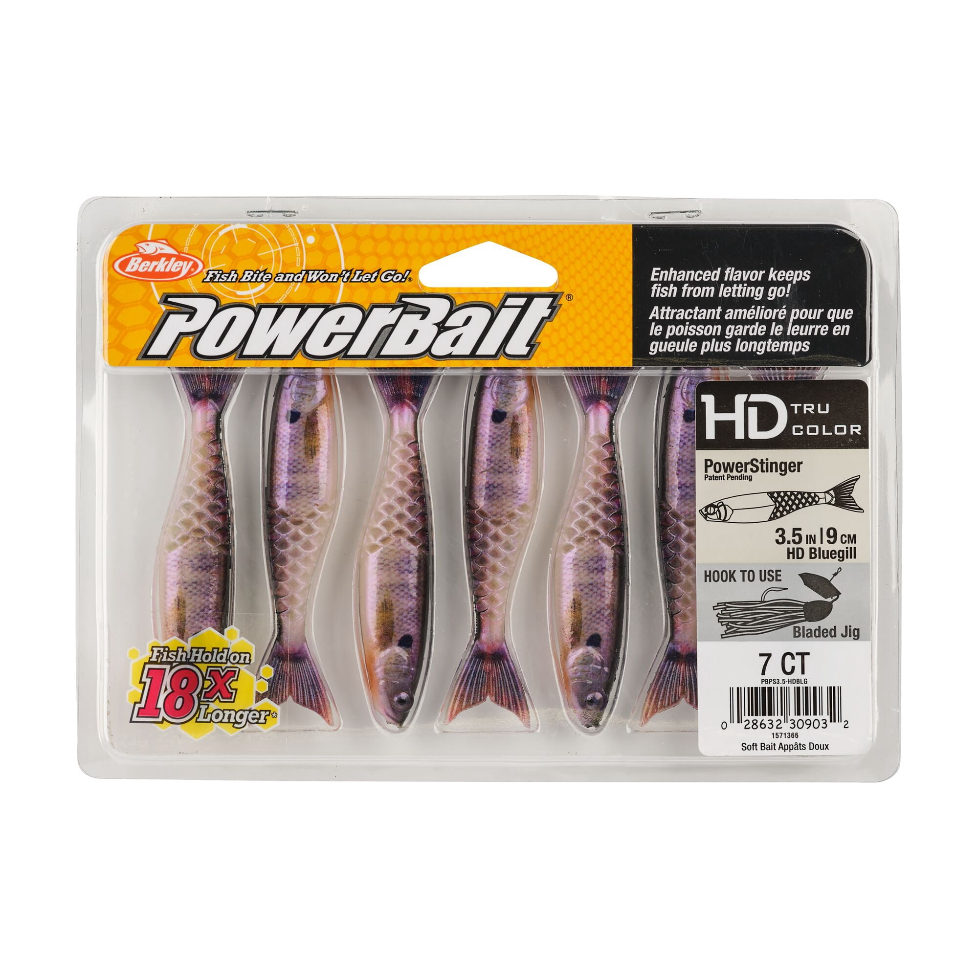 Berkley PowerBait® PowerStinger, 3.5 in, Minnows, HD Bluegill (7-count)