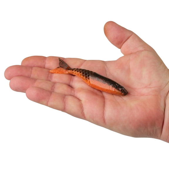 Berkley PowerBait® PowerStinger, 4.5 in, Minnows, Watermelon Copper/Orange w/Red (5-count)