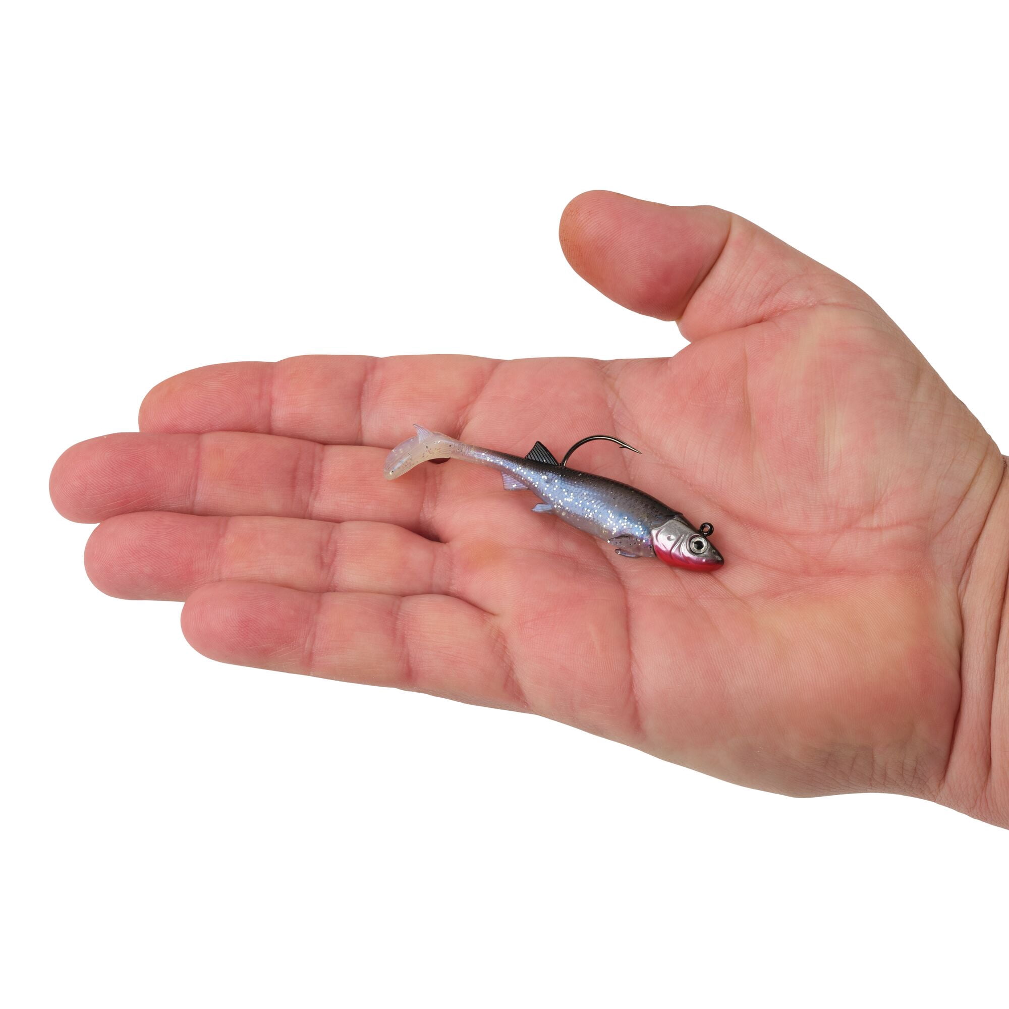 Berkley PowerBait® Minnotator, 3 in, Pre-Rigged Baits, Silver Smelt (2 Count)