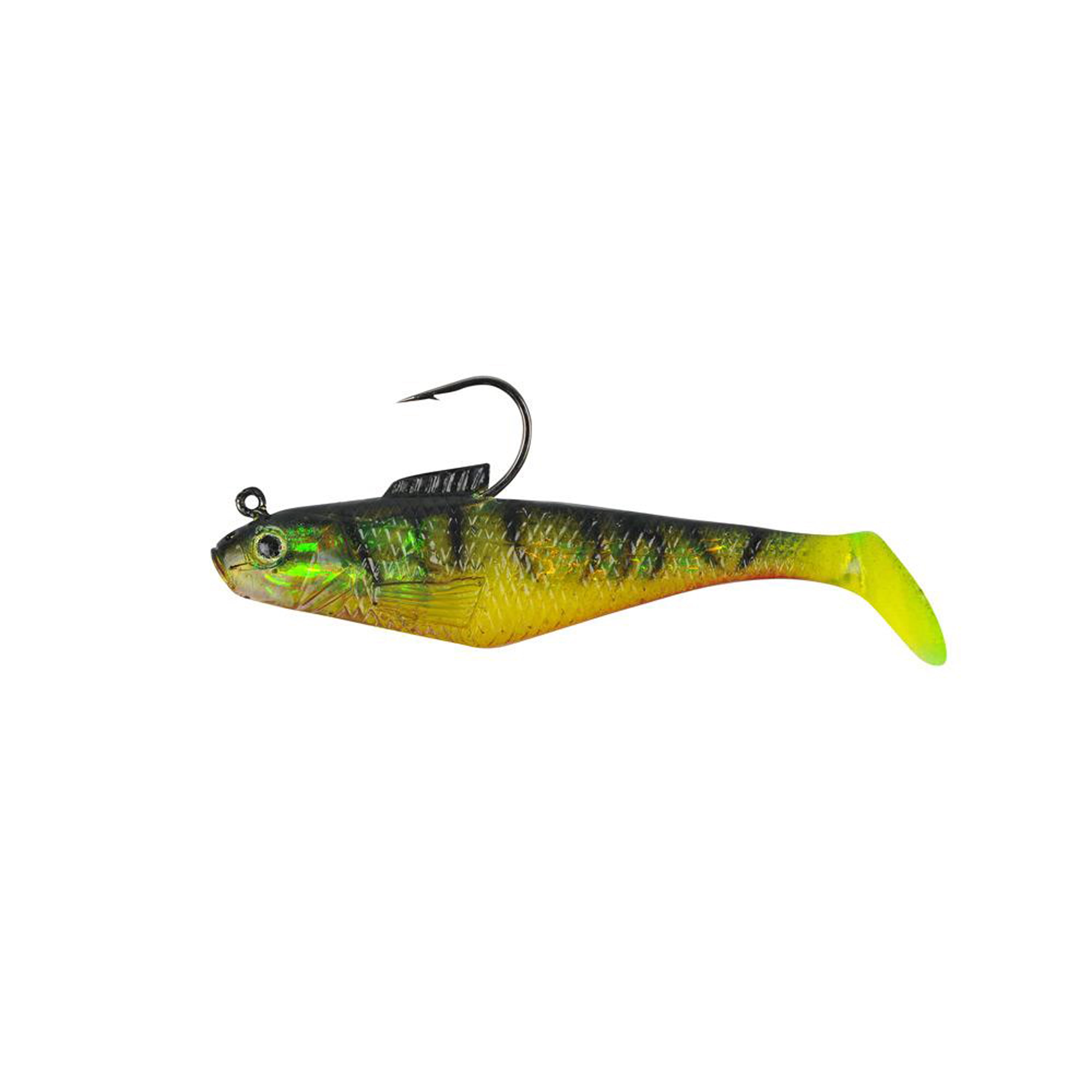 Berkley PowerBait Pre-Rigged Swim Shad Fishing Bait, Firetiger