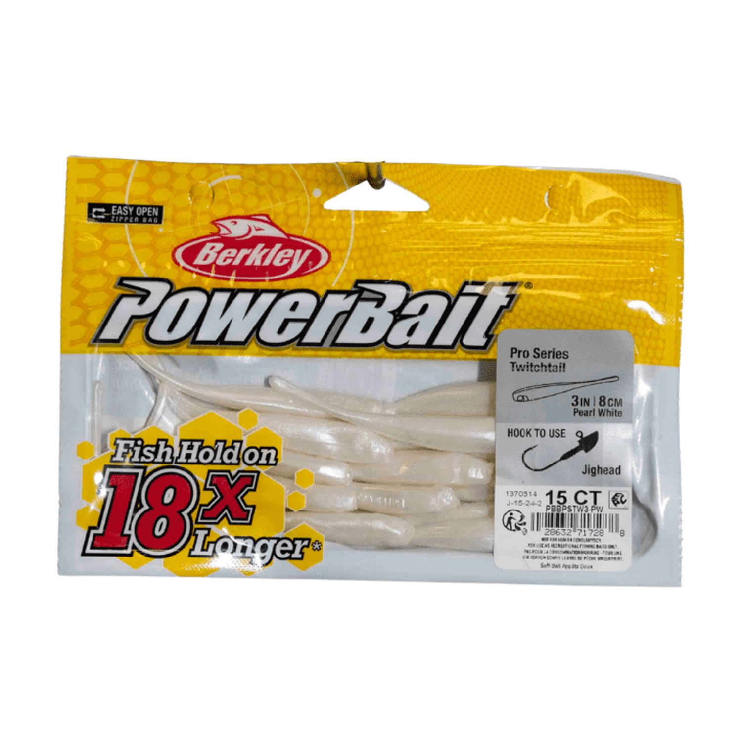 Berkley PowerBait Pro Twitchtail Minnow Fishing Bait, Smelt, 3in