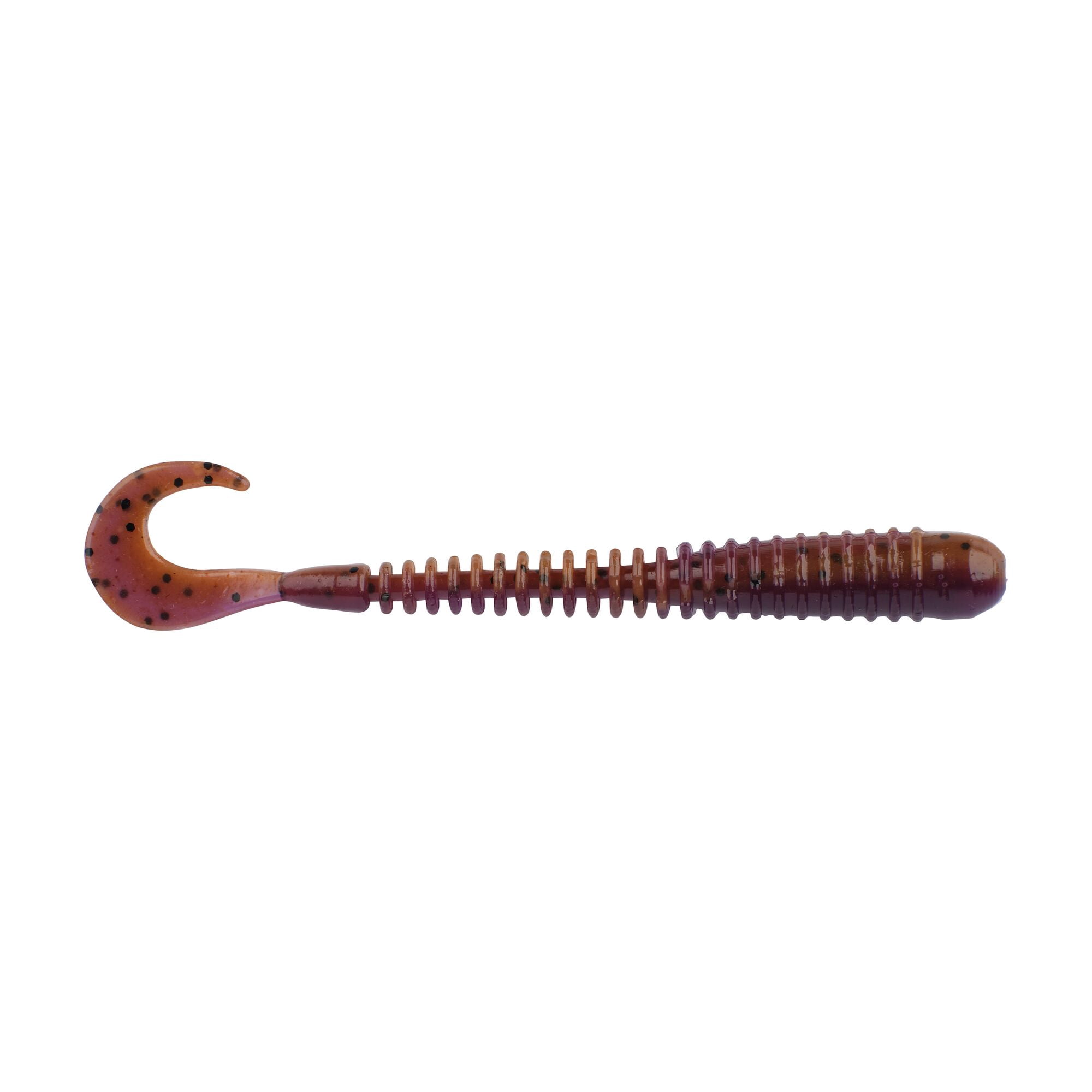 Berkley PowerBait® Rib Worm, 4 in, Worms, Peanut Butter and Jelly (10 Count)