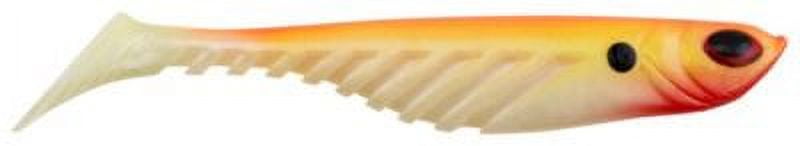 Berkley PowerBait Ripple Shad Fishing Bait, Orange Pearl, 3 1/2in | 9cm