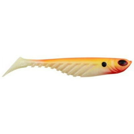 Berkley PowerBait Ripple Shad Fishing Bait, Orange Pearl, 3 1/2in | 9cm