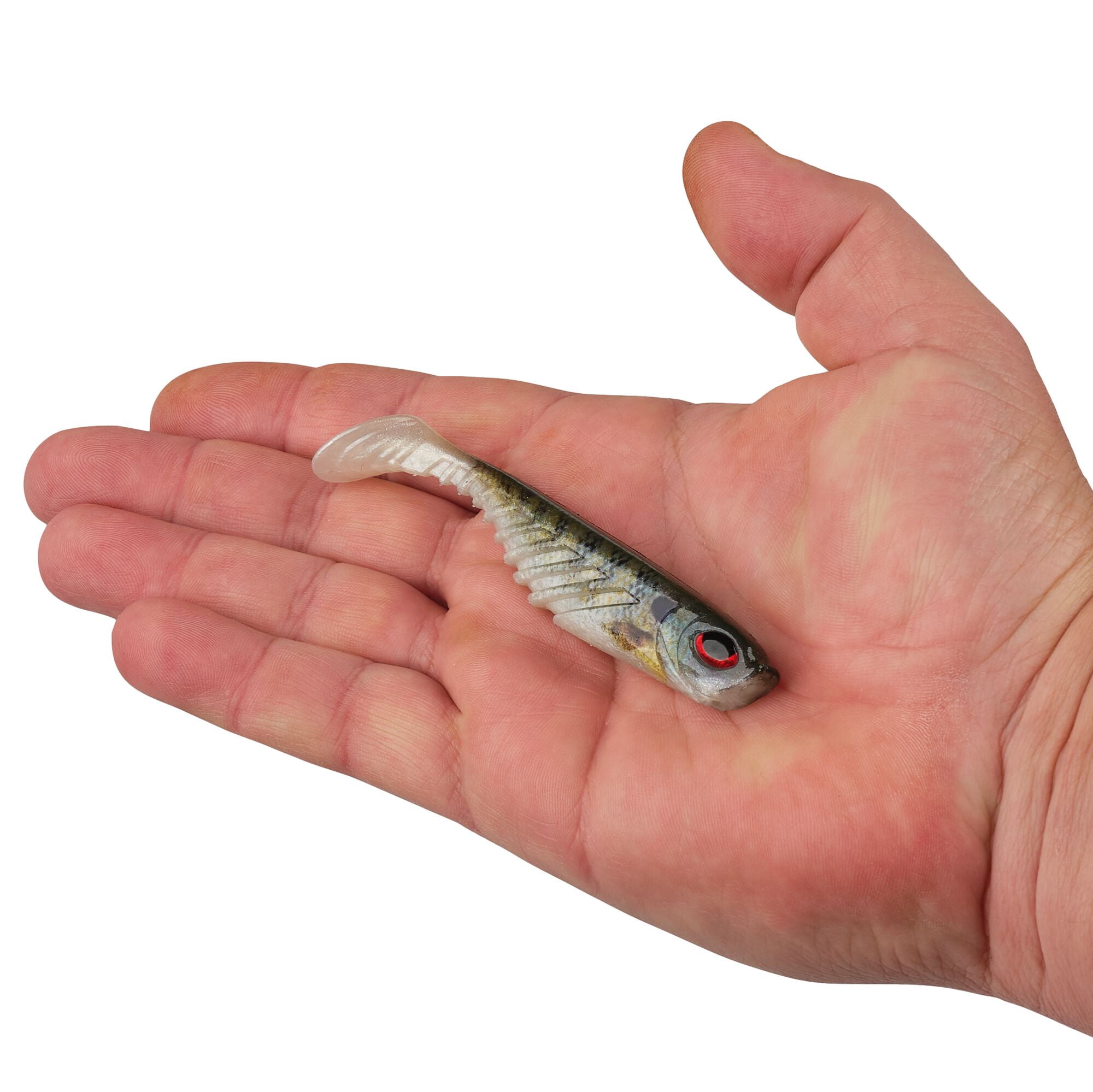 Berkley PowerBait® Ripple Shad, 4 in, Swimbaits, HD Bluegill (5 Count)