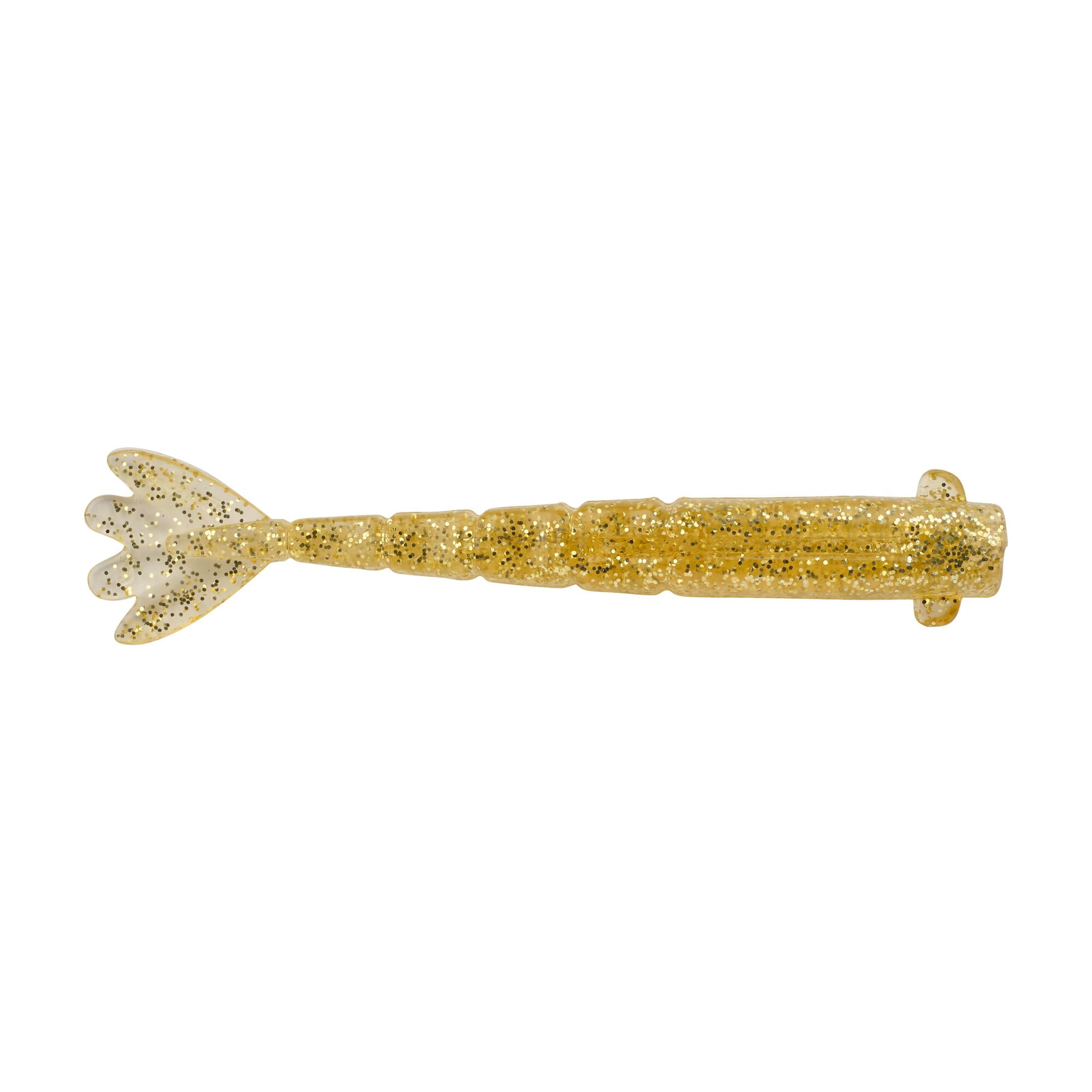 Berkley PowerBait® Saltwater Bonga Shrimp, 4 in, Shrimp, Gold (6-count)