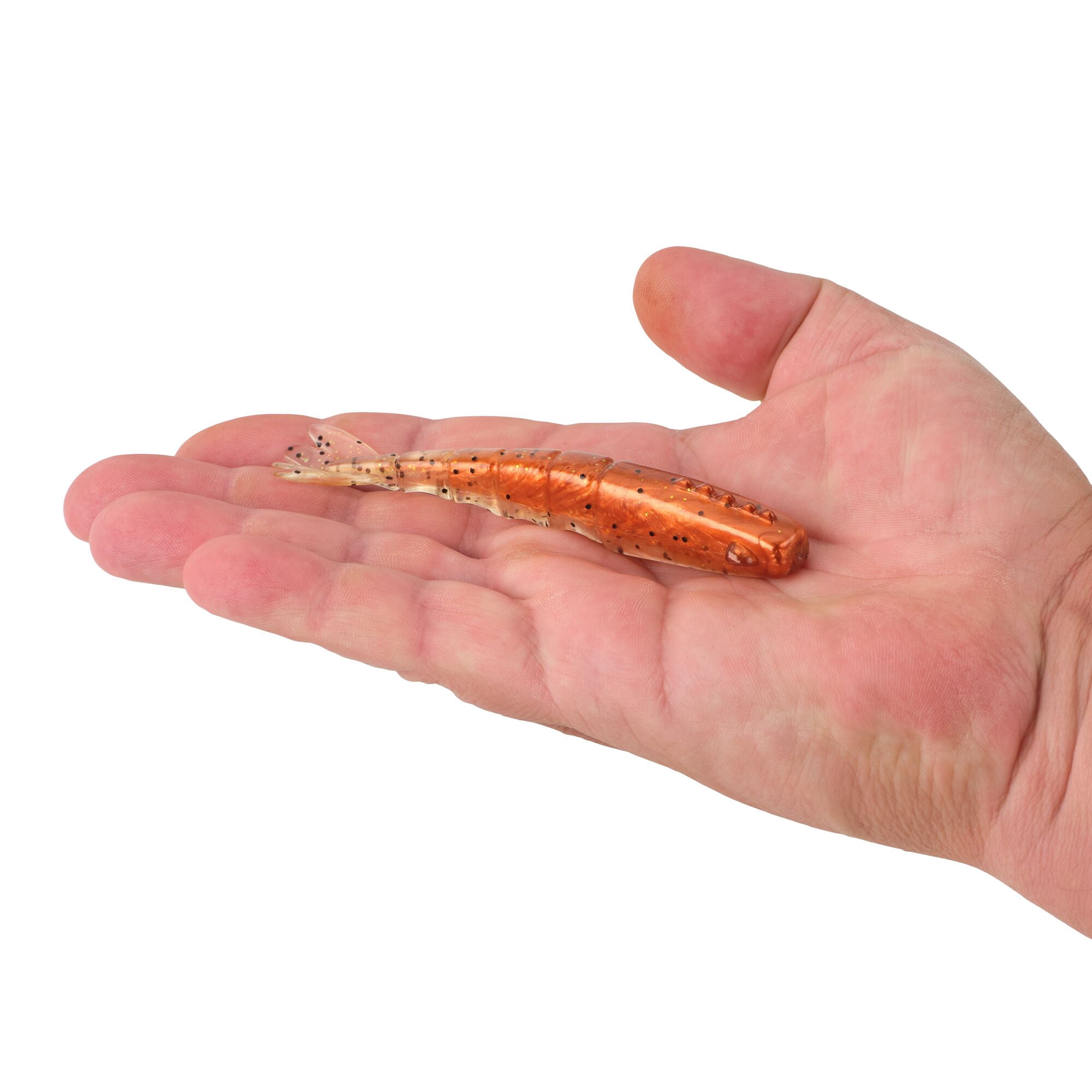 Berkley PowerBait® Saltwater Bonga Shrimp, 4 in, Shrimp, New Penny (6-count)