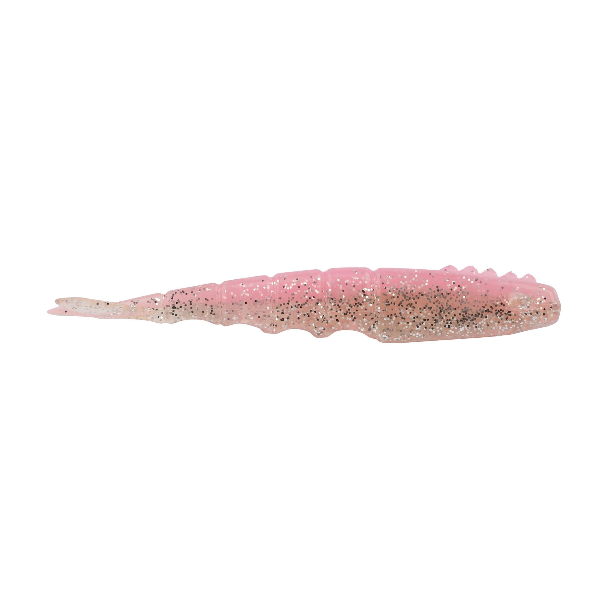 Berkley PowerBait® Saltwater Bonga Shrimp, 4 in, Shrimp, Pink Flash (6-count)