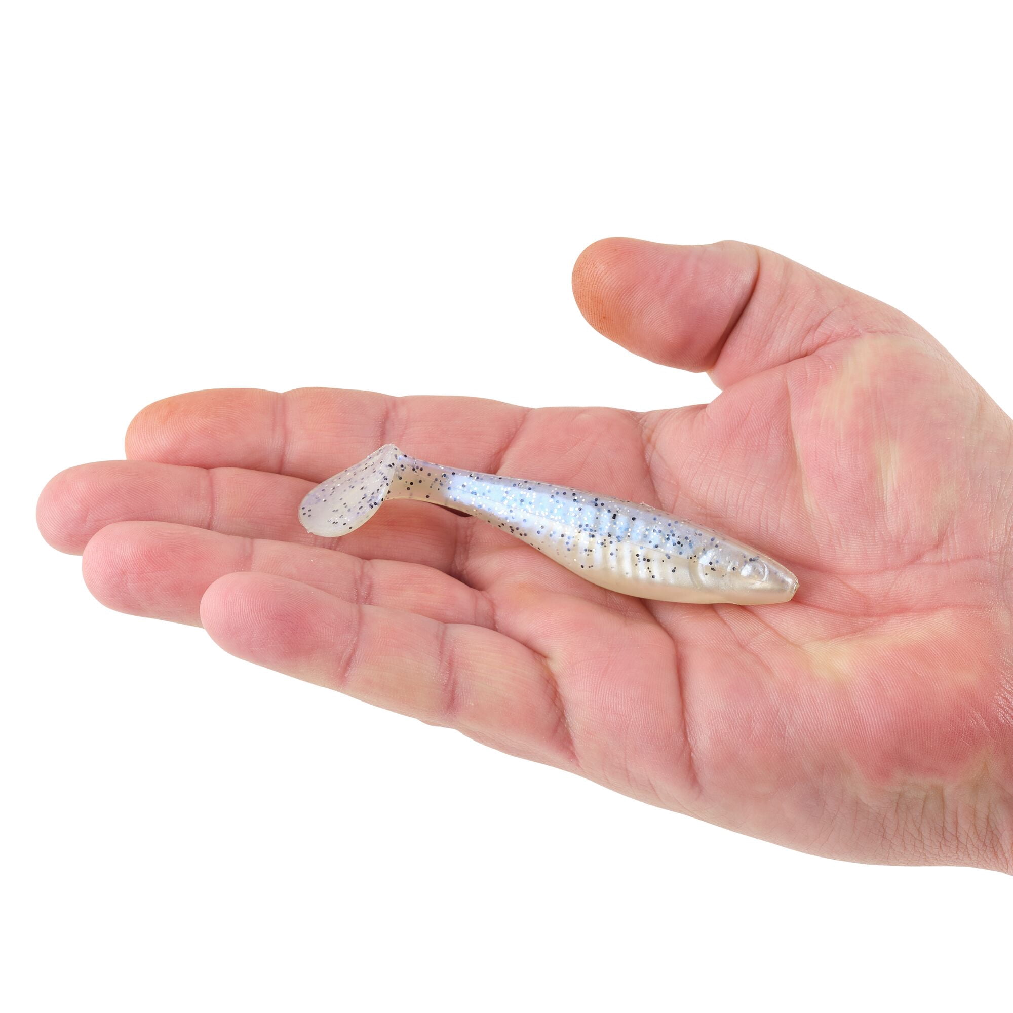 Berkley PowerBait® Saltwater The Champ Swimmer, 3.8 in, Swimbaits, Chartreuse Silver Flash (6-count)