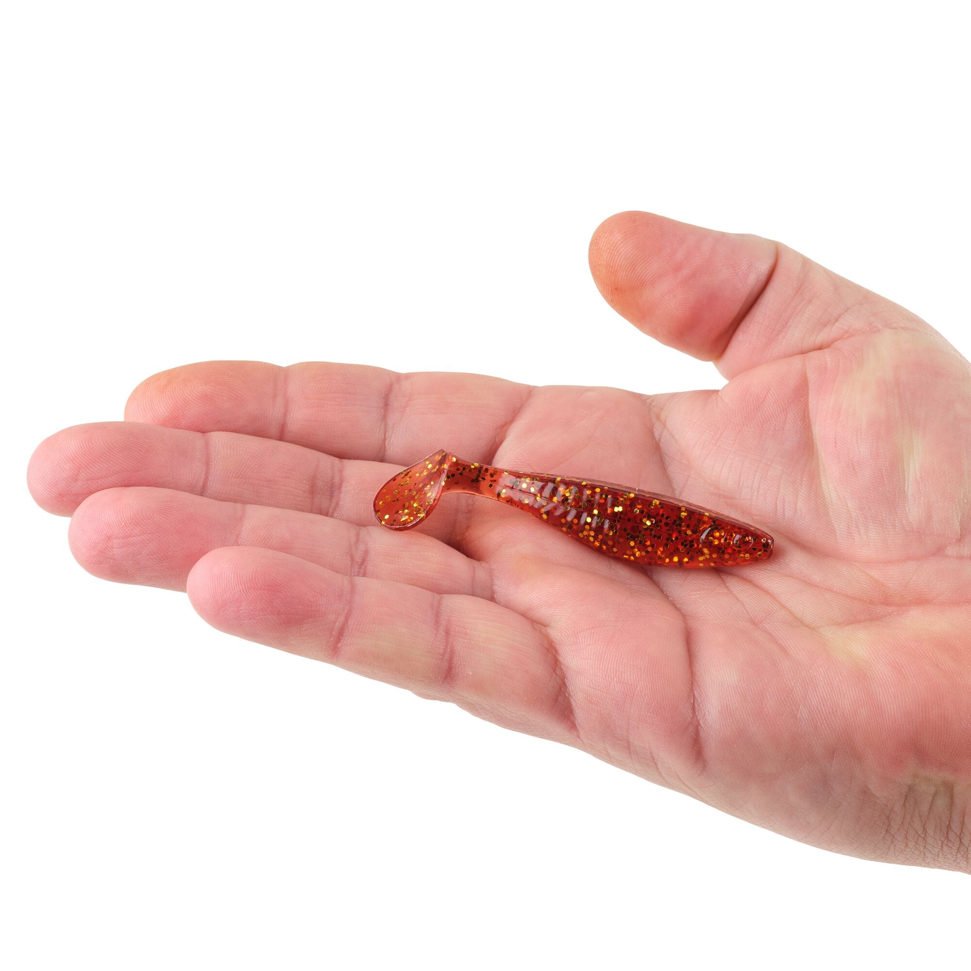 Berkley PowerBait® Saltwater The Champ Swimmer, 3 in, Swimbaits, Root Beer Gold (8-count)