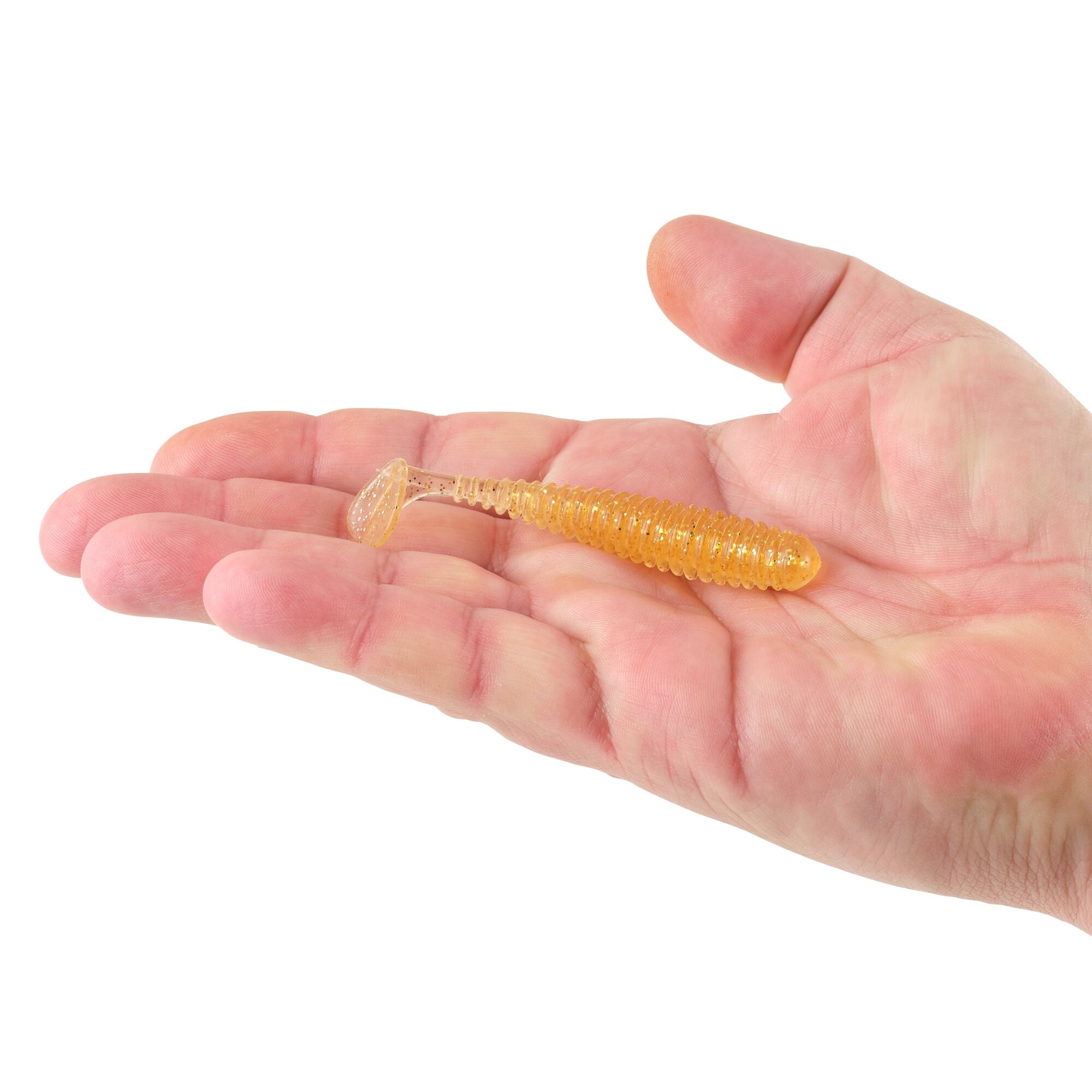Berkley PowerBait® Saltwater Power Swimmer, 3.3 in, Swimbaits, Gold (8-count)