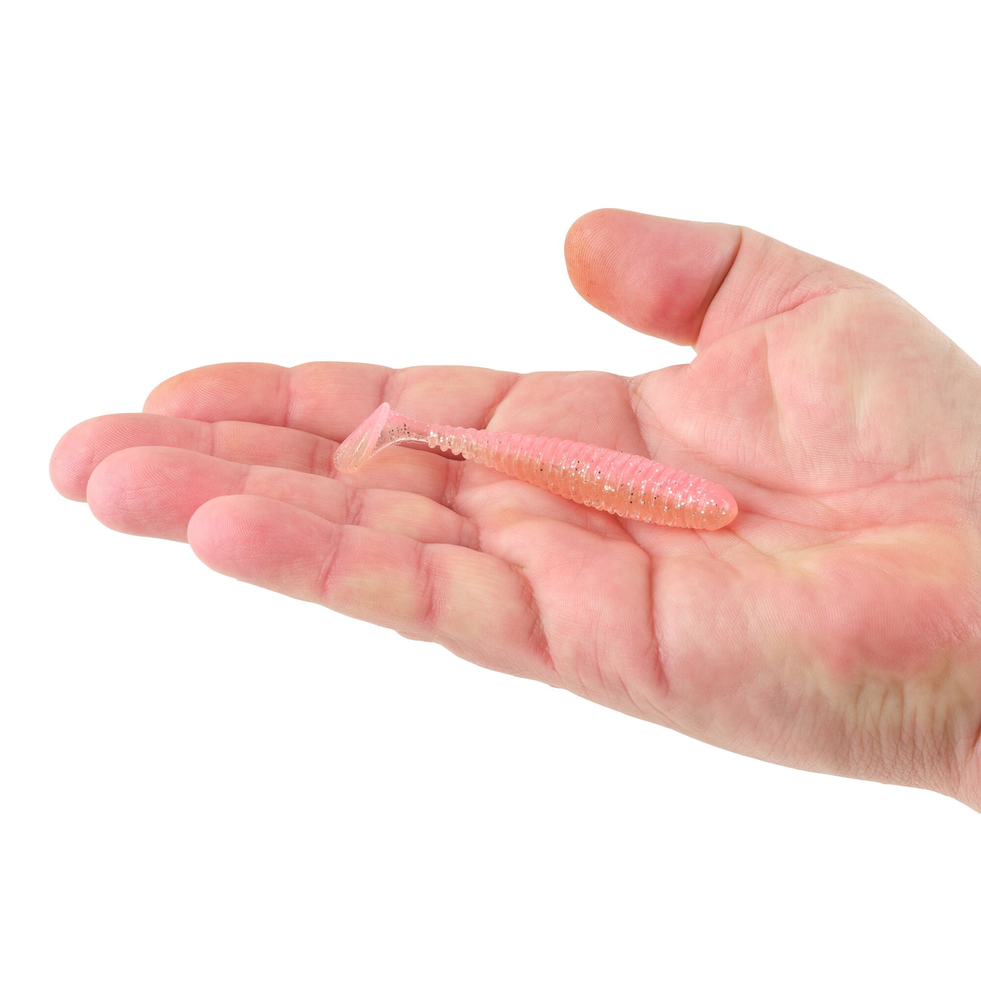 Berkley PowerBait® Saltwater Power Swimmer, 3.3 in, Swimbaits, Pink Flash (8-count)