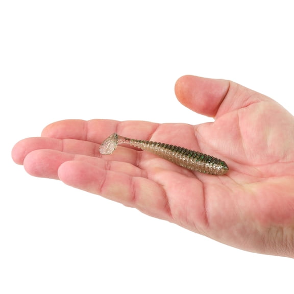 Berkley PowerBait Saltwater Power Swimmer, 3.3 in, Swimbaits, Silver Flash (8-count)