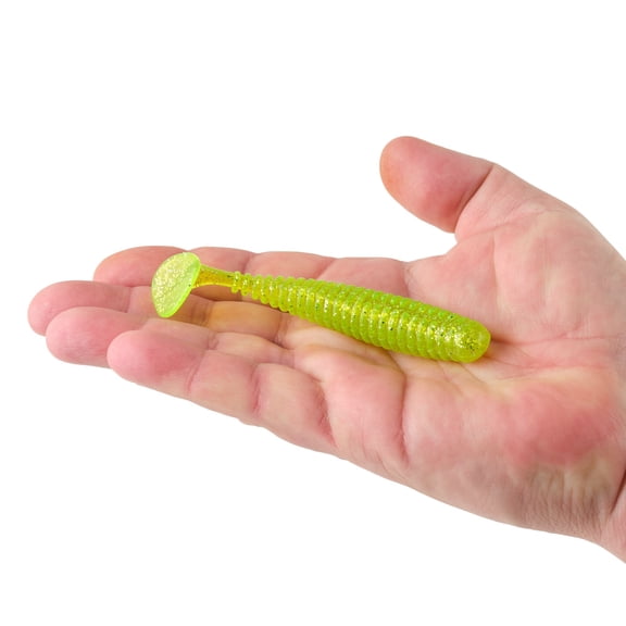Berkley PowerBait Saltwater Power Swimmer, 4.3 in, Swimbaits, Chrome Flash (6-count)
