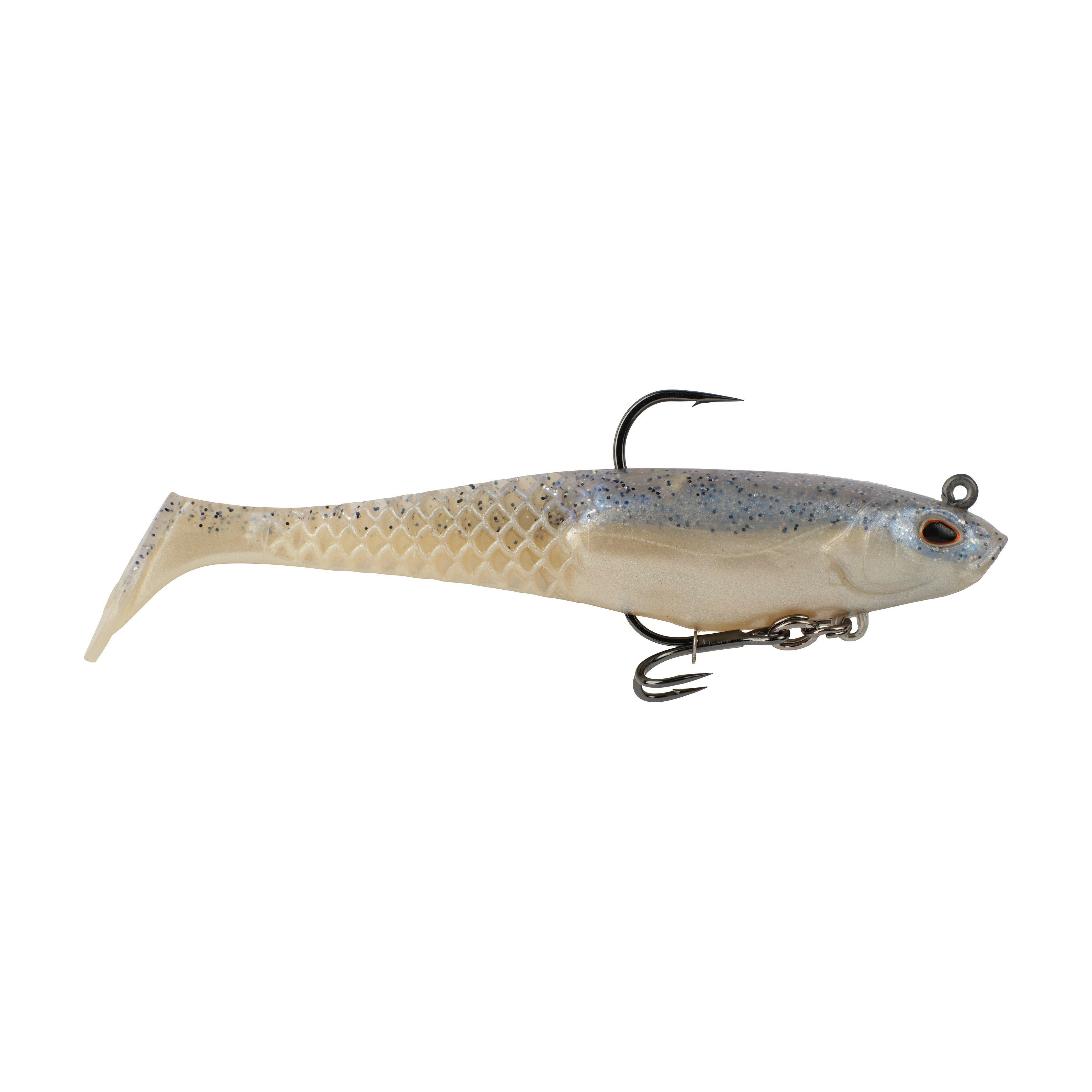 Berkley PowerBait® Saltwater Pre-Rigged Cullshad, 6 in, Chrome Flash