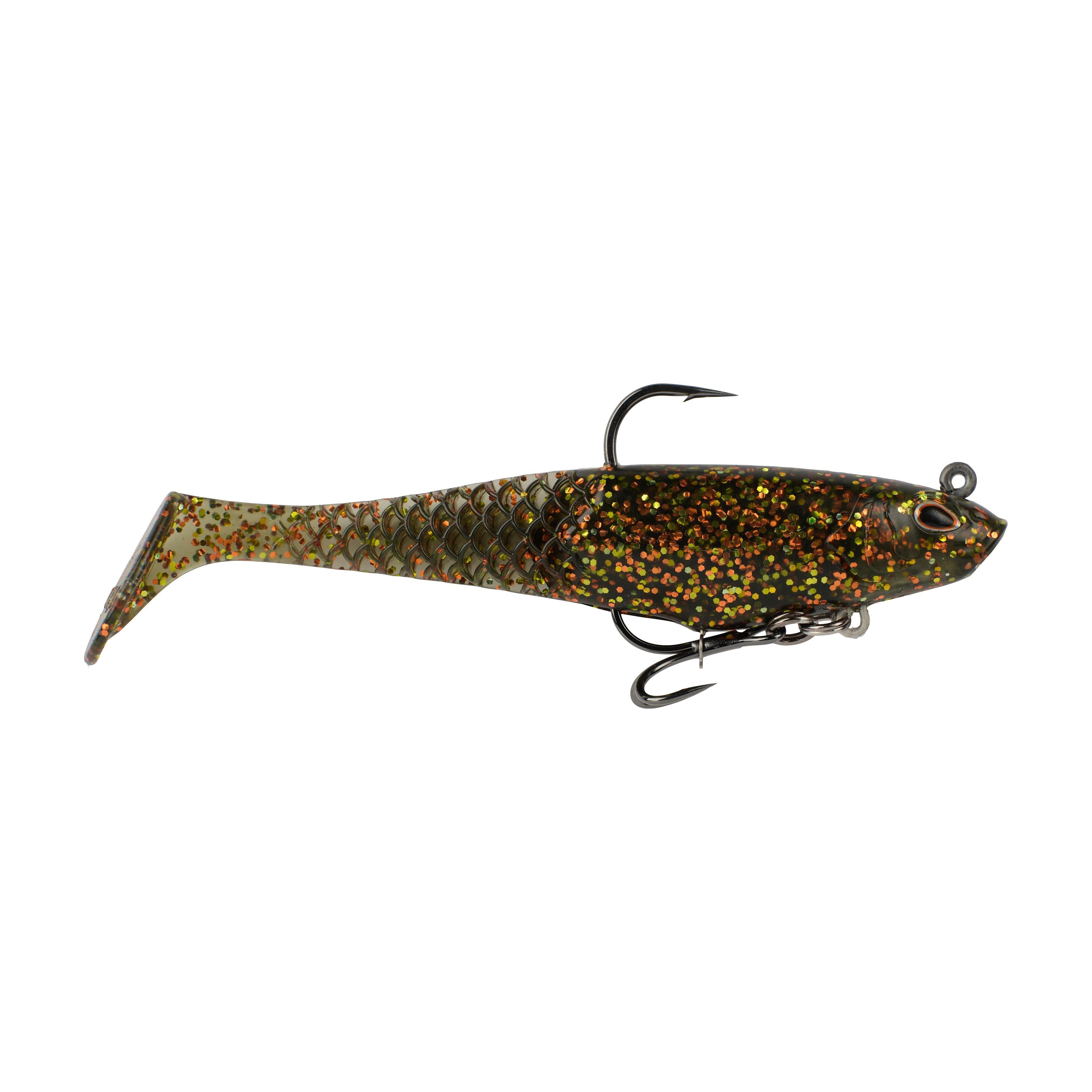 Berkley PowerBait® Saltwater Pre-Rigged Cullshad, 6 in, Dark Night