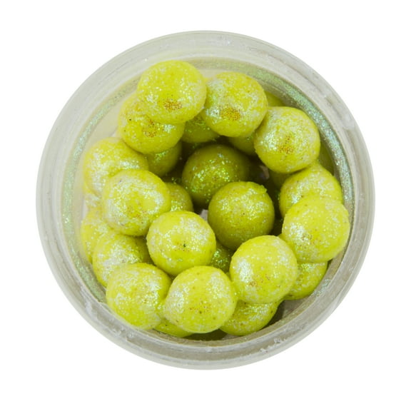 Berkley PowerBait Sparkle Power Eggs Floating Magnum Fishing Bait, Chartreuse with Scales