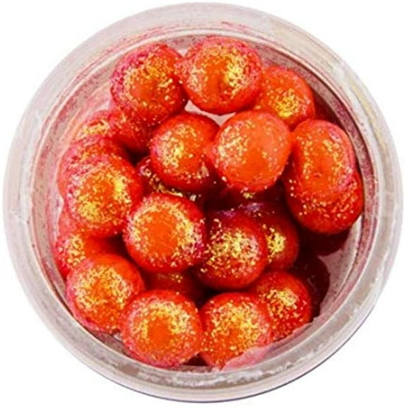 PowerBait Sparkle Power Eggs Floating Magnum Soft Bait Fluorescent Orange with Scales 1103827