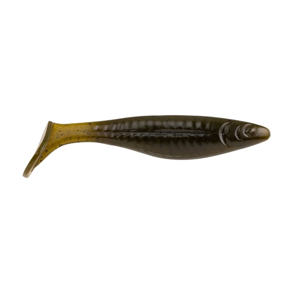 Berkley PowerBait® The Champ Swimmer, 4.6 in, Fishing Swimbaits, Green Pumpkin