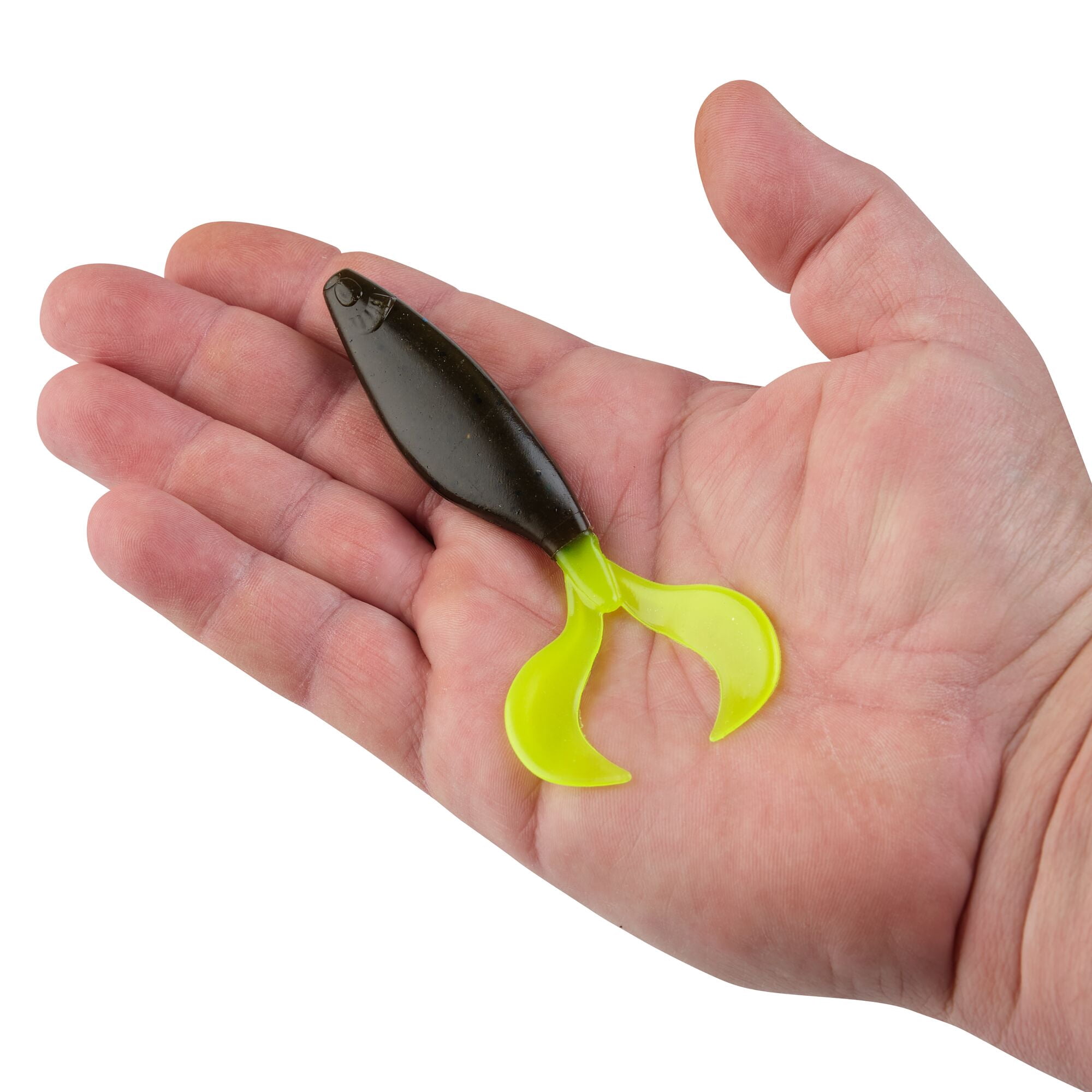 Berkley PowerBait® The Deal, 4.5 in, Fishing Swimbaits, Green Pumpkin/Chartreuse